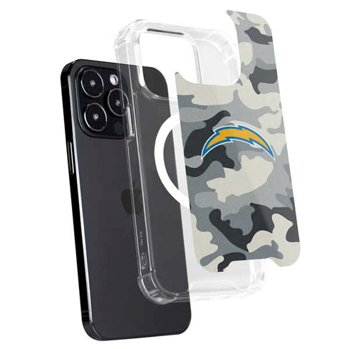 NFL Los Angeles Chargers Camo iPhone 16 Pro MagSafe Case